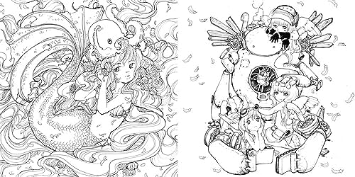 Best of Pop Manga Coloring Book by Camilla d'Errico
