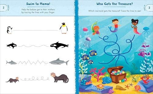 Preschool Activity Book Ocean Animals: 75 Games to Learn Letters, Numbers, Colors, and Shapes (School Skills Activity Books) by Kailan Carr