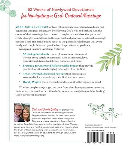 Newlywed Couple's Devotional: 52 Weeks of Everyday Scripture, Reflections, and Prayers for a God-Centered Marriage by Chris Bailey