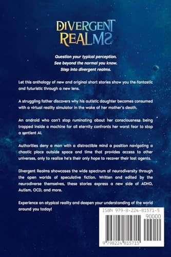Divergent Realms: Science Fiction and Fantasy Stories About Neurodivergence by Riley Odell