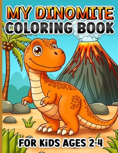Coloring Book for Kids Ages 2-4: Easy Dinosaurs for Toddlers by BJB Publishing
