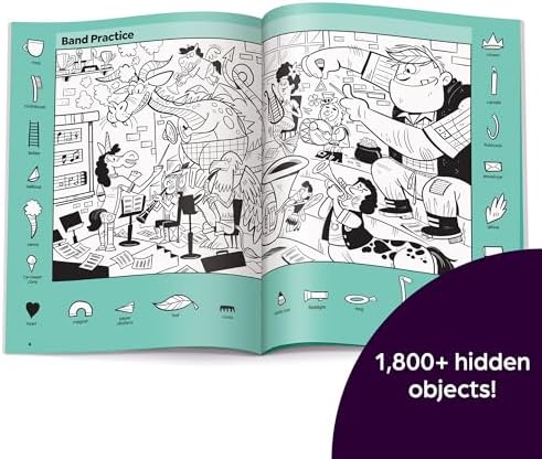 Enchanted Fantasy Puzzles: Find Over 1,800 Hidden Objects within this Fairy Tale Puzzle Book with Dragons, Fairies and Magical Creatures (Highlights Hidden Pictures) by Highlights