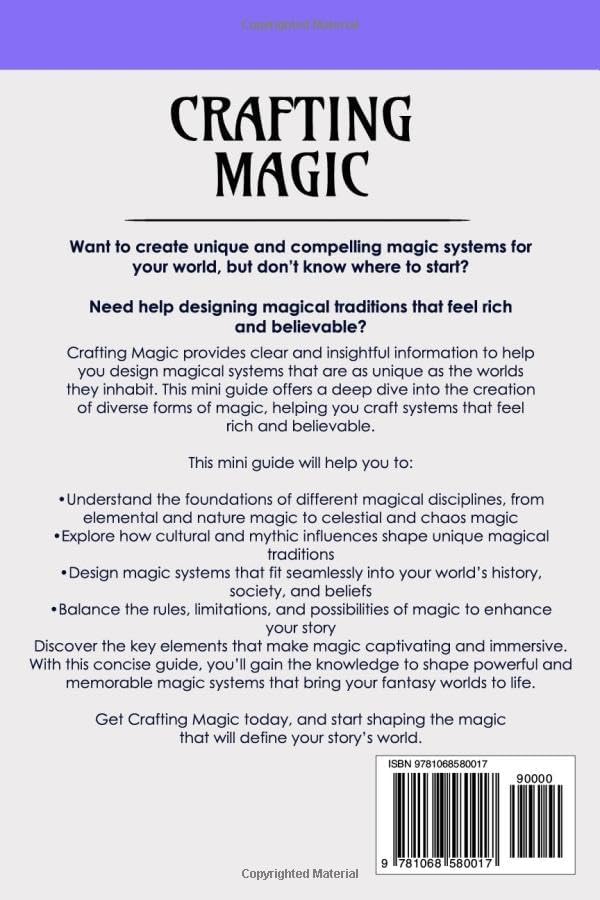 Crafting Magic: A Mini Guide to Creating Magic for Fantasy Worlds (Step by Step Worldbuilding) by A Trevena