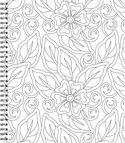 Large Print Easy Color & Frame - Relax: Featuring 31 Relaxing Coloring Pages by New Seasons
