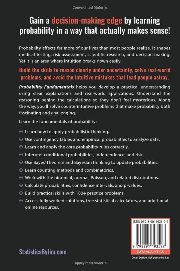 Probability Fundamentals: An Intuitive Guide to Understanding Uncertainty by Jim Frost