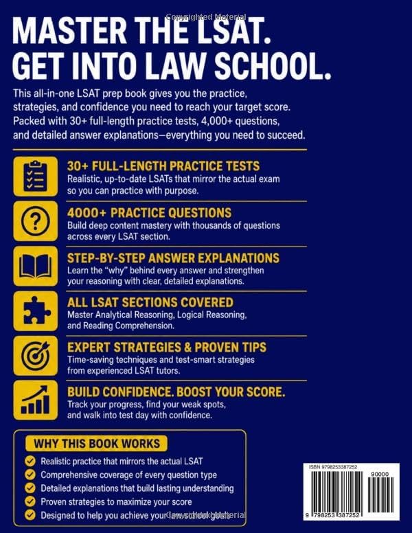 LSAT Test Prep: The Complete & Up-to-Date Prep Book with Full-Length Practice Tests, Exam-Ready Practice Questions & Step-by-Step Explanations to Ace the LSAT by Optimal Prep Publishing