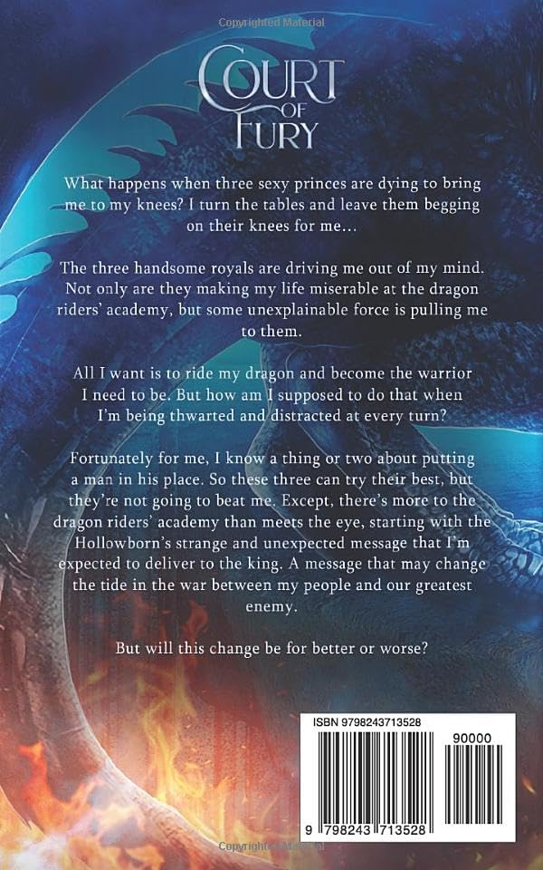 Court of Fury: A Bully Fantasy Reverse Harem Romance (Their Dragon Rider) by Lacey Carter Andersen