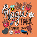Magical Park Coloring Book: Simple And Bold Designs For Children and Adults by Jessica Oatman