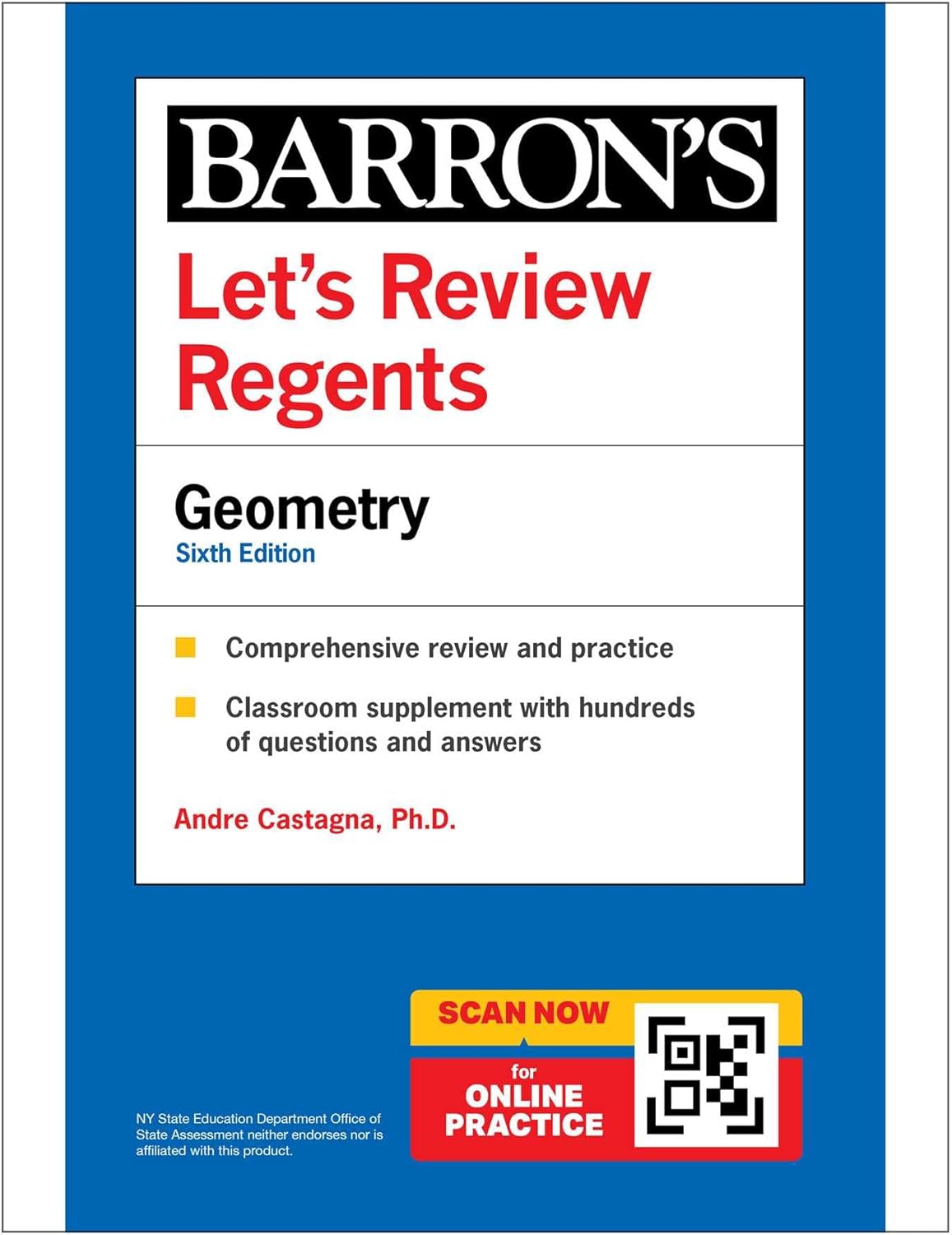 Let's Review Regents: Geometry, Sixth Edition (Barron's New York Regents) by Andre Ph.D. Castagna Ph.D.