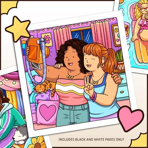 Curvy Cuties: A Body Positivity Coloring Book for Women and Teen Girls with Cozy Moments of Self-Love, Confidence, Self-Care, and Relaxation by Jade Summer