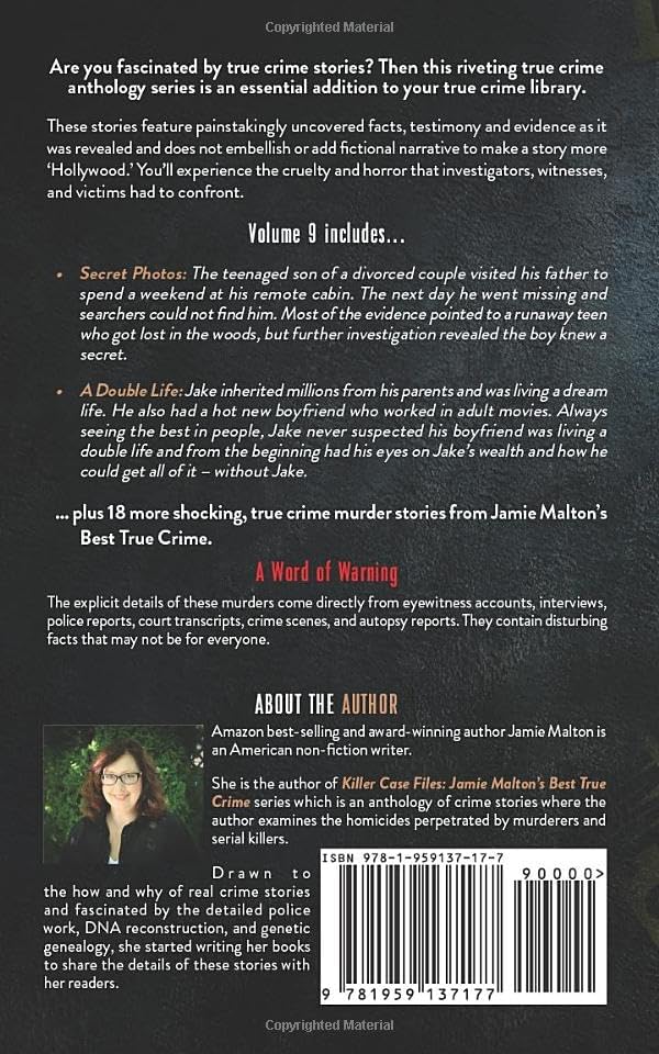 Killer Case Files: 20 Shocking True Crime Stories Volume 9 (Best True Crime) by Jamie Malton