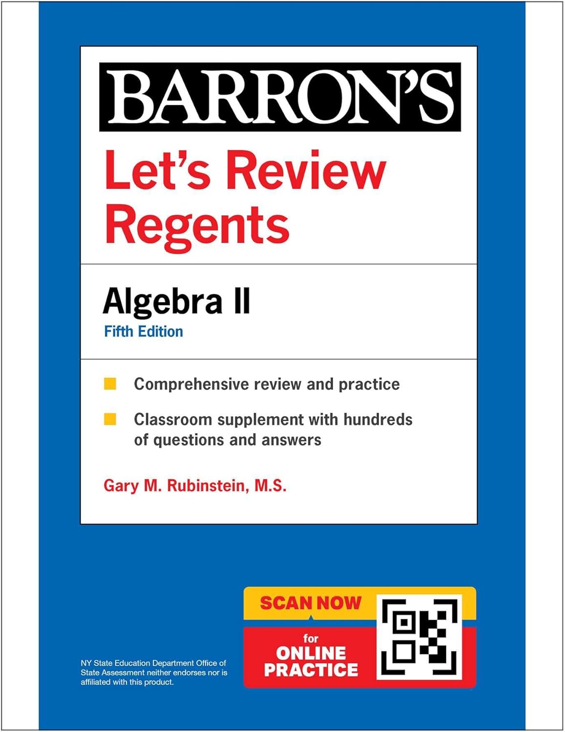 Let's Review Regents: Algebra II, Fifth Edition (Barron's New York Regents) by Gary M. Rubenstein M.S.