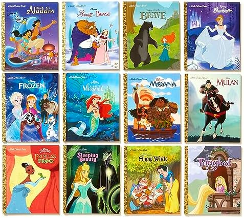 Ultimate Princess Boxed Set of 12 Little Golden Books (Disney Princess) by Various