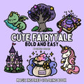 Cute Fairytale: Magic Inspired Bold and Easy Coloring Book for Adults or Kids by Sunflo Colors