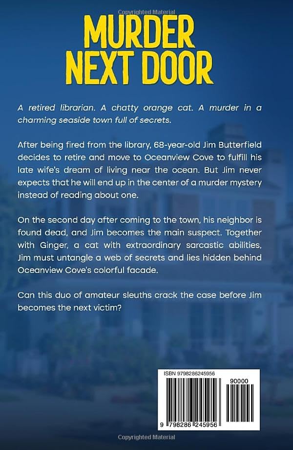 Murder Next Door: Jim and Ginger Cozy Mysteries Book 1 by Arthur Pearce