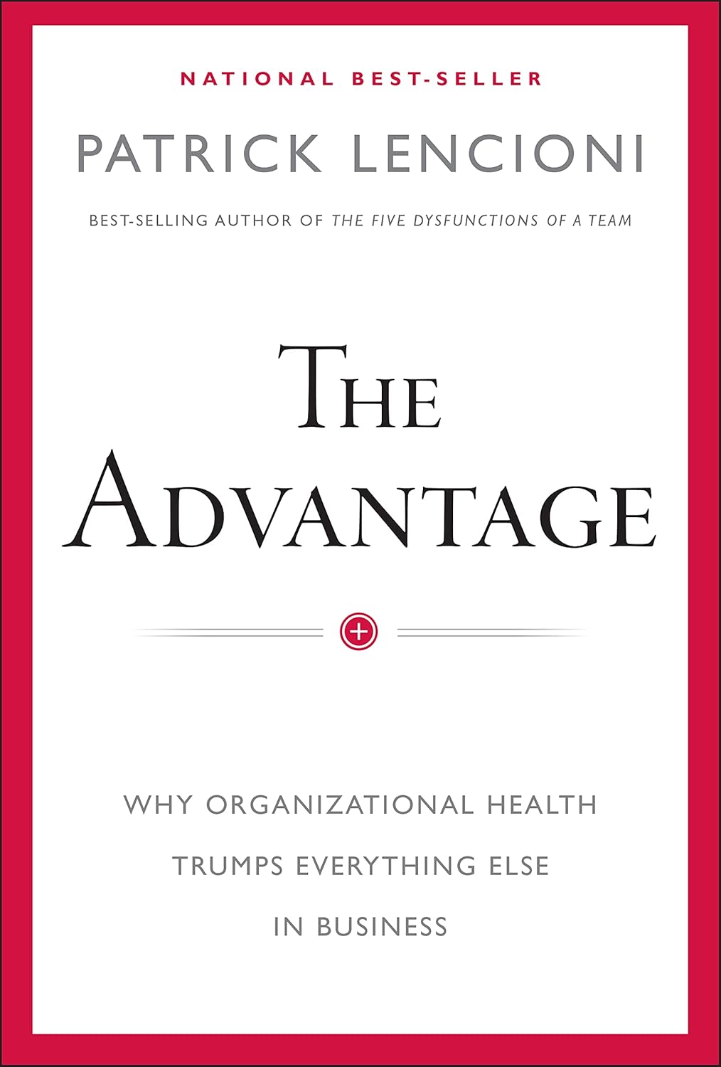 The Advantage: Why Organizational Health Trumps Everything Else In Business (J-B Lencioni Series) by Patrick M. Lencioni