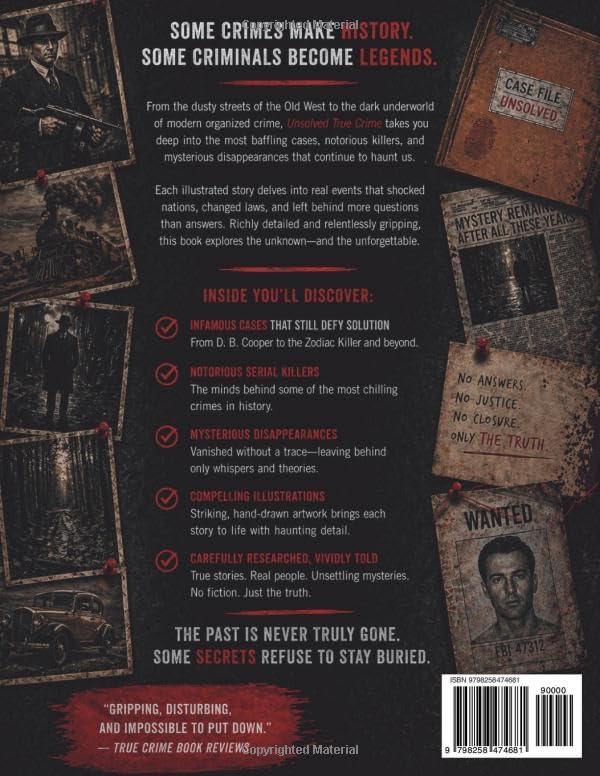 True Crime Legends: Outlaws, Gangsters and Serial Killers: Illustrated Biographies of the Most Infamous Criminals in American History – From the Wild West to the Mafia and Modern True Crime by Lucien Harrowe