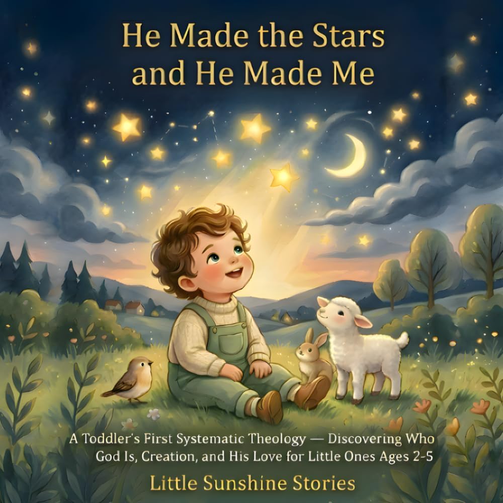 He Made the Stars and He Made Me: A Toddler's First Systematic Theology — Discovering Who God Is, Creation, and His Love for Little Ones Ages 2–5 by Little Sunshine Stories