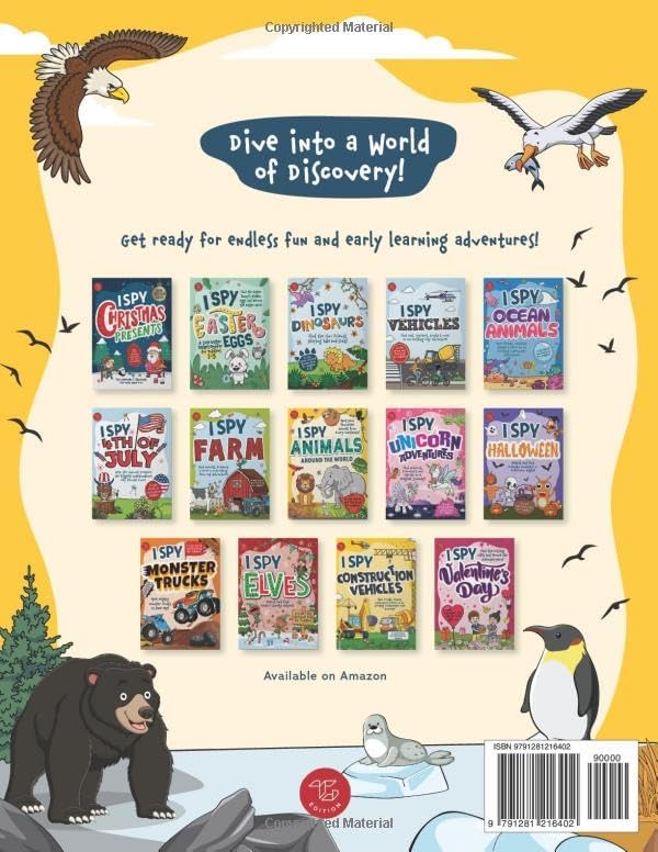 I Spy Animals Around the World: Spot your favorite animals from every continent! A cute search and find animals book for toddlers (I Spy Books for Toddlers) by Marlies Larch