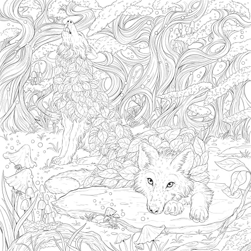 Mythographic Color and Discover: Fantasy Forest: An Artist’s Coloring Book of Woodland Spirits by Fabiana Attanasio