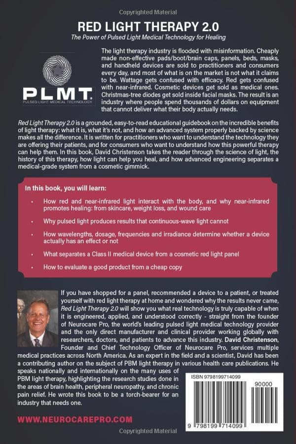 Red Light Therapy 2.0: The Power Of Pulsed Light Medical Technology For Healing by David Christenson