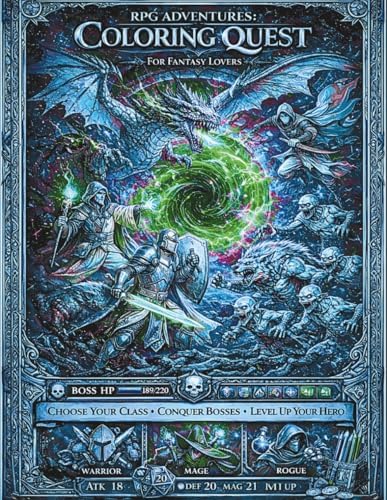 RPG Adventures: Coloring Quest: An Interactive RPG LitRPG Coloring Book with Leveling, Loot, and Monster Battles by Daniel williamson