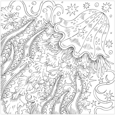 Starcana: Wavesong: A Coloring Book of Moontide Magic by Ash Miyagawa