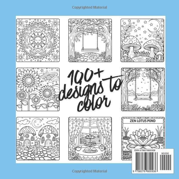 Stress Relief Adult Coloring Book by Heady Lotus