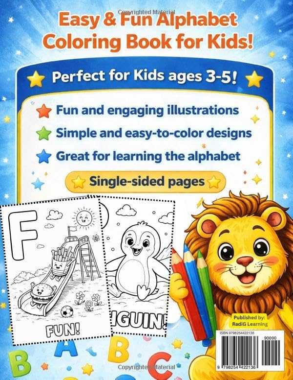 ABC Coloring Book: Funny Alphabet by Radosław Gębski