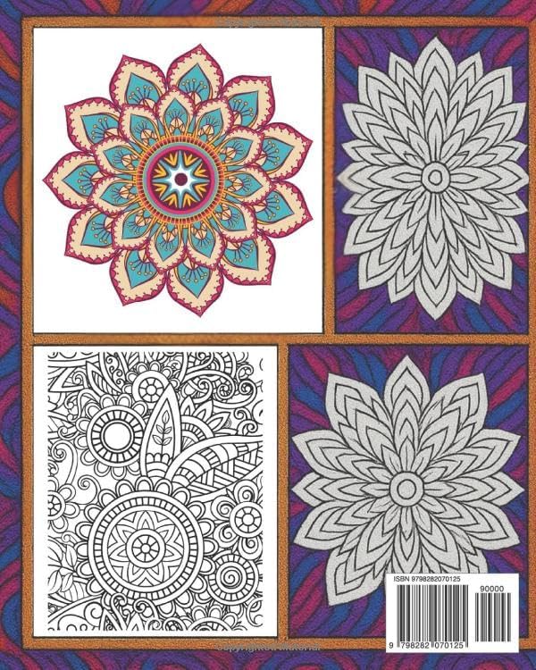 50 Amazing Mandala Patterns: A Fun and Relaxing Adult Coloring Book for Stress Relief and Creativity by Denis R Virguetti