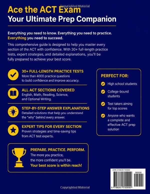 ACT Test Prep: The Complete and Fully Updated Prep Book to Ace the ACT Exam with Full-Length Practice Tests and Easy-to-Follow Explanations by Quantum Prep Publishing