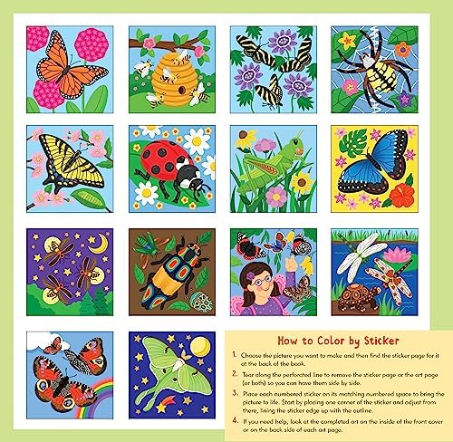 My First Color-By-Sticker Book - Butterflies & Bugs by T. Levy
