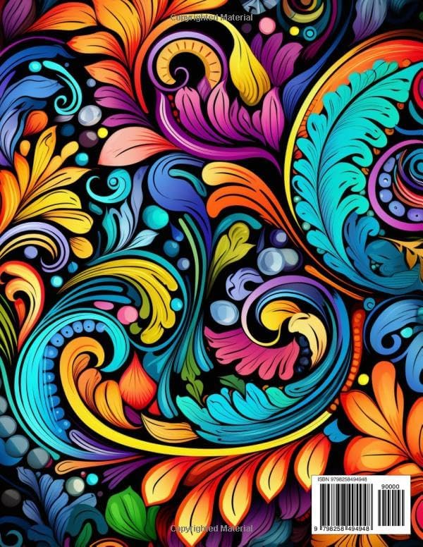 Complex Patterns Coloring Book For Adults: Over 110 Intricate Designs for Relaxation & Stress Relief by M LB Book
