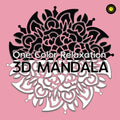 3D MANDALA One Color Relaxation: 30 Art Mandalas with 3D illusion for Coloring by Sunlife Drawing