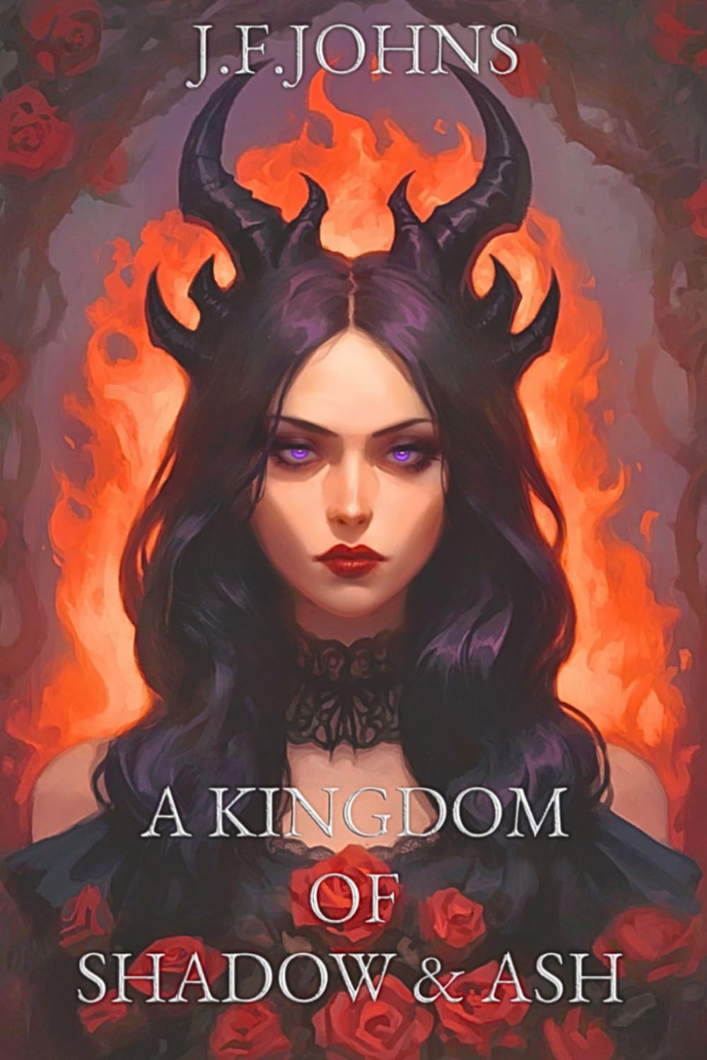 A kingdom of shadow and ash: Two enemies. One cursed fate. An enemies-to-lovers fantasy romance that will set the world on fire. (Kingdom of gods) by J. F.Johns