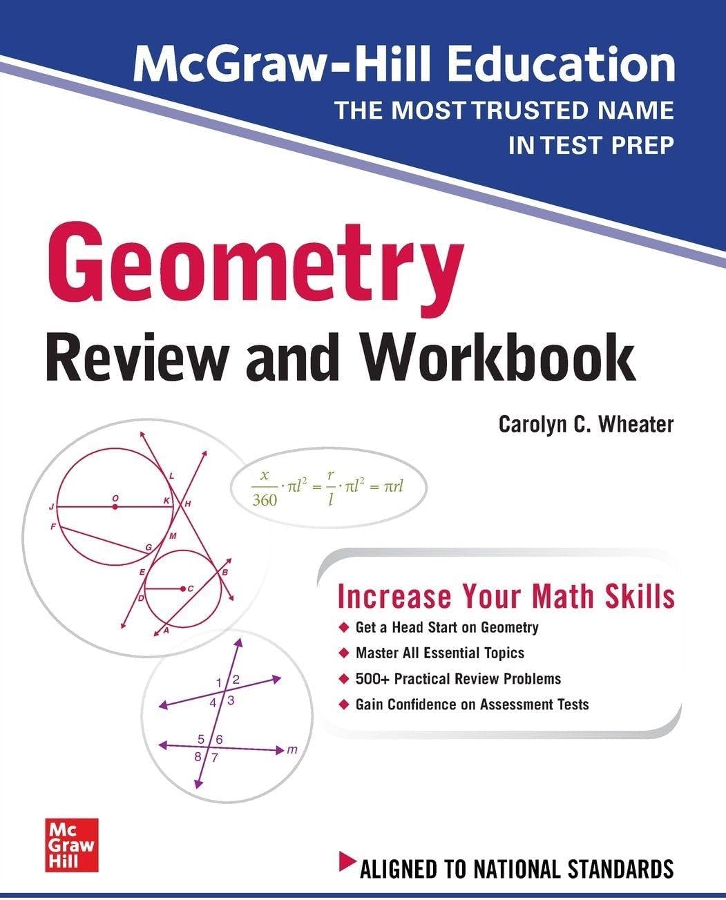 McGraw-Hill Education Geometry Review and Workbook by Carolyn Wheater