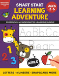 SMART START LEARNING ADVENTURE: Preschool & Kindergarten Learning Bundle: Letters, Numbers, Shapes & More by BrightNest Publishing LLC
