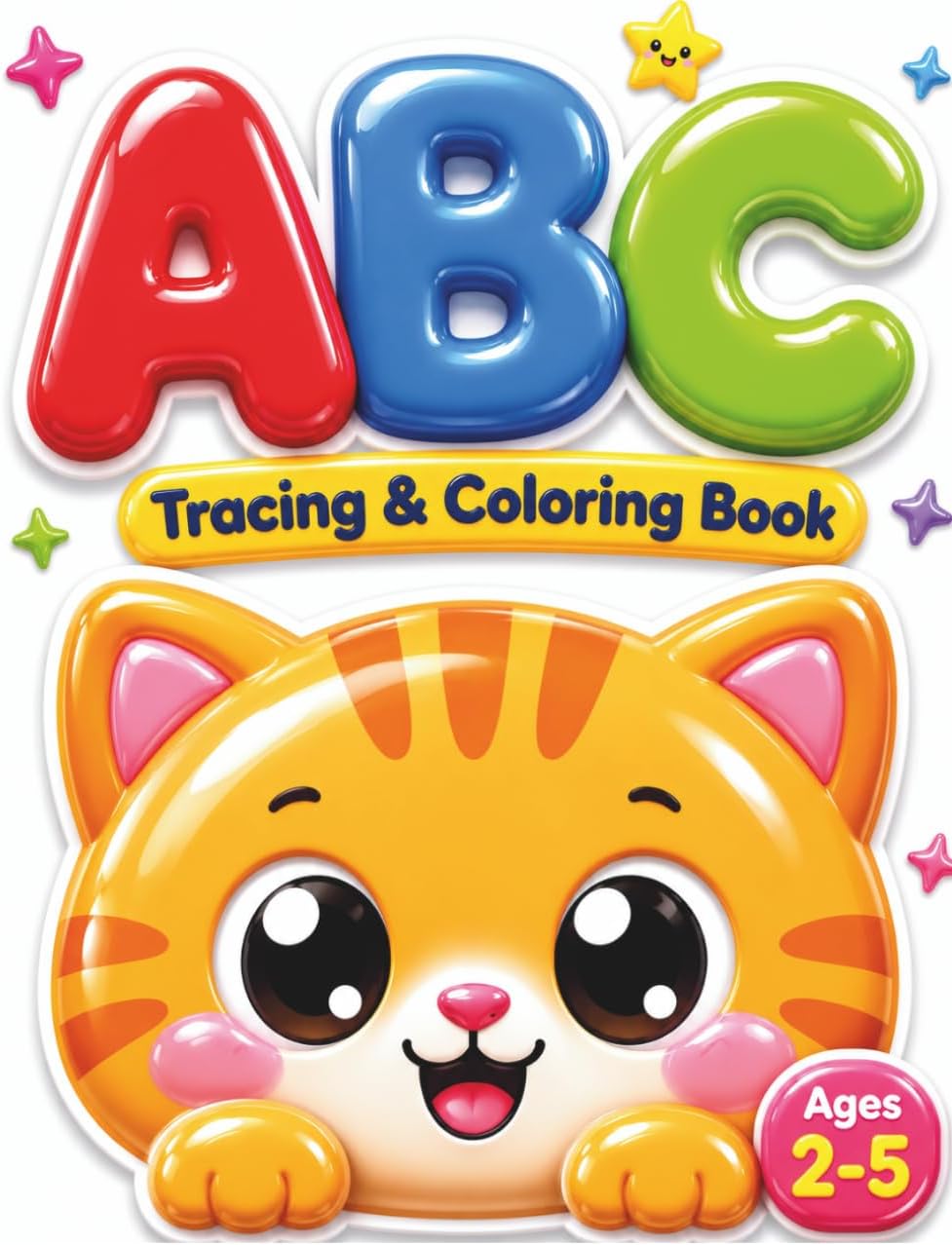 ABC Tracing and Coloring Book for Kids Ages 2-5: Learn Letters, Alphabet Handwriting Practice, Matching Activities and Easy Coloring Pages for Toddlers and Preschoolers by Chana Studio