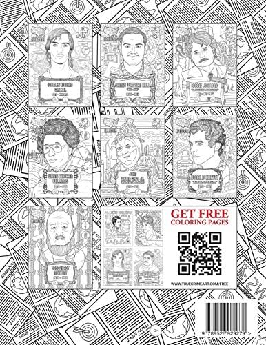 BLOODY AMERICA: The Serial Killers Coloring Book. Full of Famous Murderers. For Adults Only. (True Crime Gifts) by Brian Berry