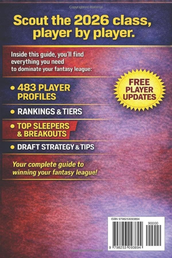2026 Fantasy Football Magazine: The Complete Fantasy Prospect Guide with 483 Player Profiles, Scouting Reports and Advanced Metrics by FantasyFerio