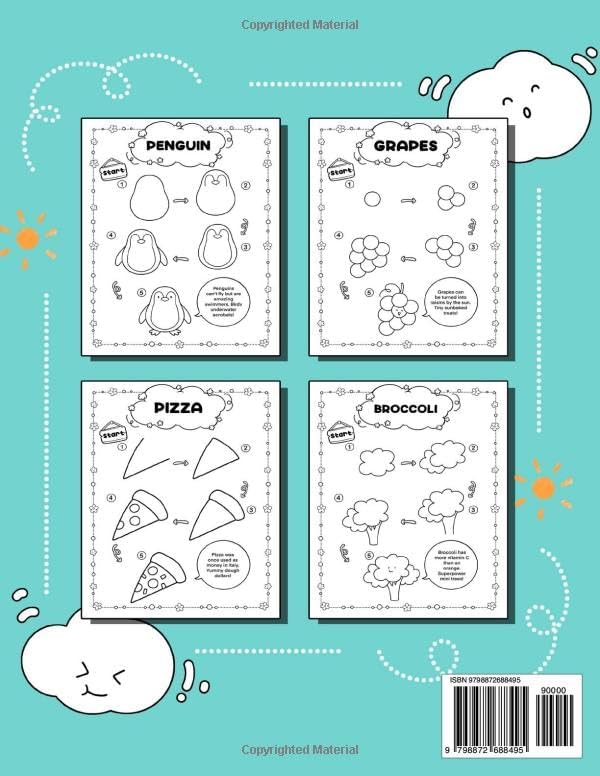 How to Draw Everything: Fun and Easy Step-by-Step Guides for Kids to Learn Drawing Animals, Vehicles, Fruits and More by Whimsy Wings Books
