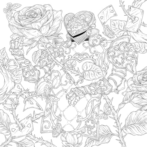 Mythographic Color and Discover: Alice in Wonderland: An Artist’s Coloring Book of Curious Imaginings by Joseph Catimbang