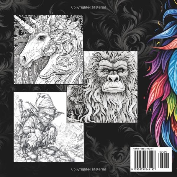 Coloring Book for Adults: Mythical Creatures Volume 1 | Gabu's Coloring Books by Gabu's Coloring Books