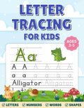 Letter Tracing for Kids ages 3-5: Trace Letters A–Z and Numbers 0–10 for Preschool and Kindergarten Handwriting Practice by Grace Ruell