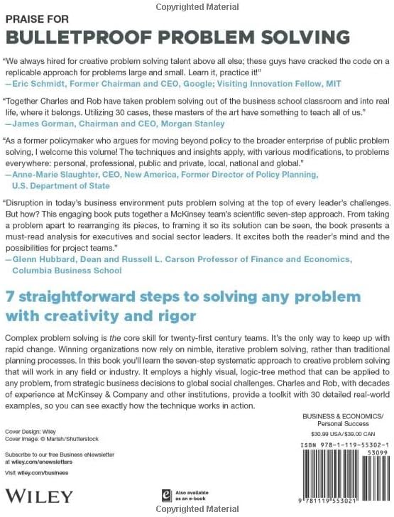 Bulletproof Problem Solving: The One Skill That Changes Everything by Charles Conn