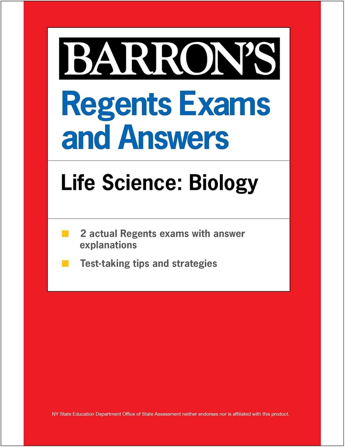 Regents Exams and Answers: Life Science: Biology, 1st Edition (Barron's New York Regents) by Barron's Educational Series