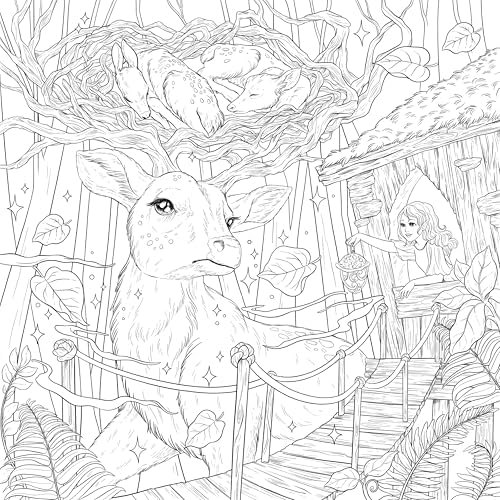 Mythographic Color and Discover: Fantasy Forest: An Artist’s Coloring Book of Woodland Spirits by Fabiana Attanasio