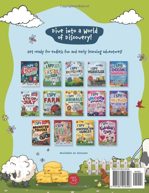 I Spy Farm: Find Animals, Tractors & More on an Exciting Farm Day Adventure! A Cute Search and Find Book for Toddlers (I Spy Books for Toddlers) by Marlies Larch