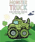 Monster Truck Coloring Books For Kids Ages 3-5: 50 Creative Big Wheels Trucks Designs to Fuel Fun and Learning for Toddlers, Boys and Girls by Thunder Rollins