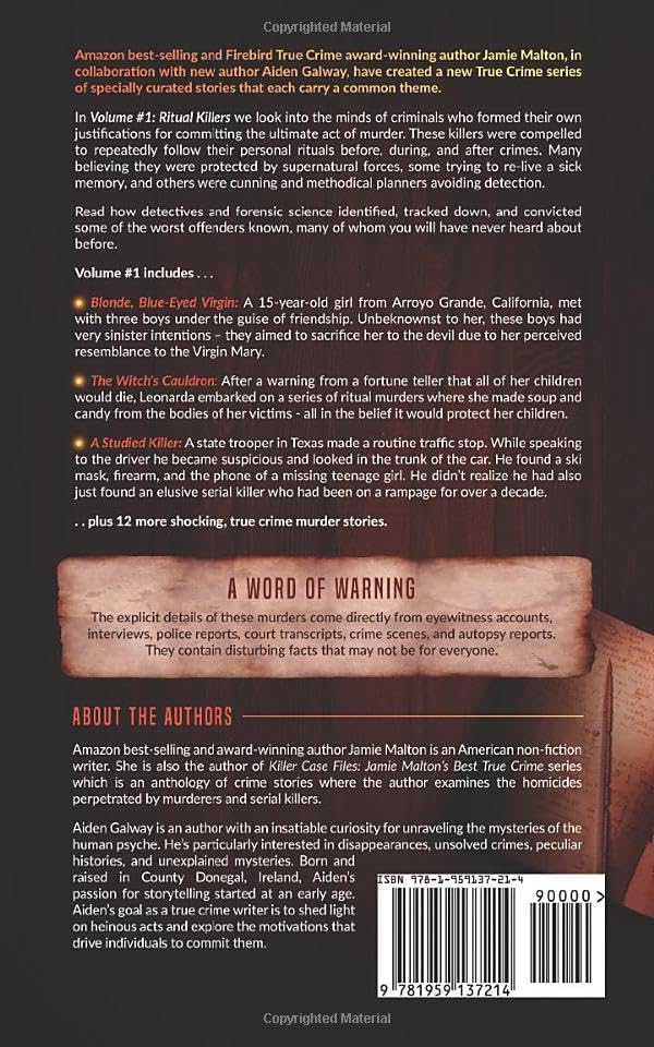 Curated True Crime #1: Ritual Killers (Murder, Madness & Mayhem) by Jamie Malton
